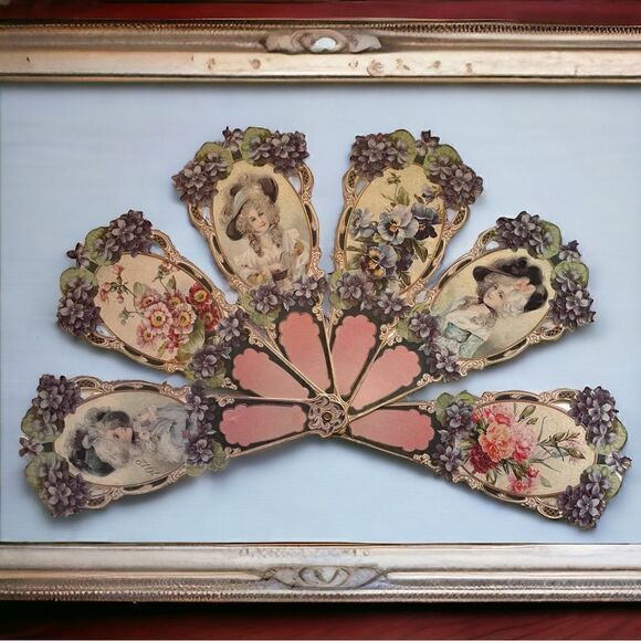 Gallery Graphics Reproduction 1912 Victorian Women Hand Held Fan Card-stock - Picture 5 of 15